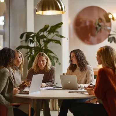 Diverse Women in Meeting