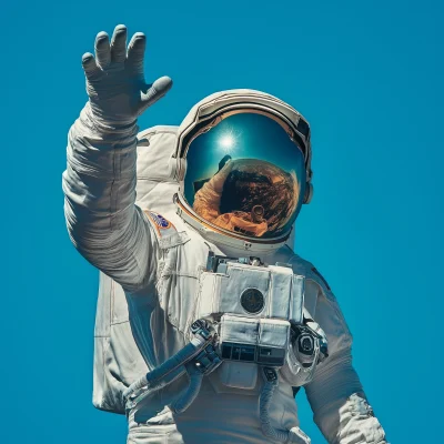 Astronaut in Blue