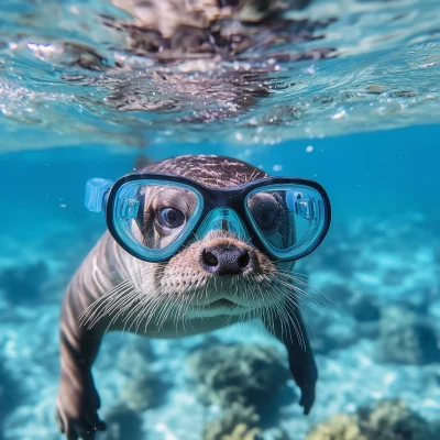 Otter Snorkeling