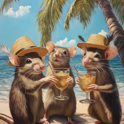 Rats on the Beach