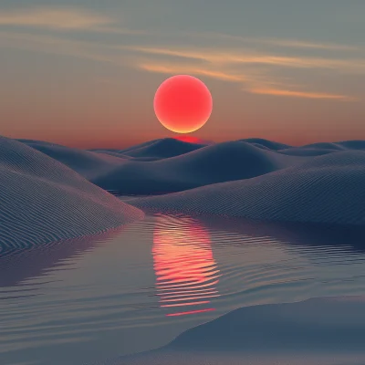 Sunset Dunes Landscape