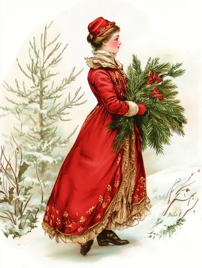 Vintage Christmas Greeting Card