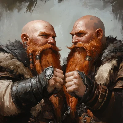 Dwarf Twins Fist Bump