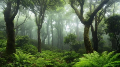 Misty Forest Serenity