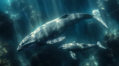 Underwater Whale Encounter