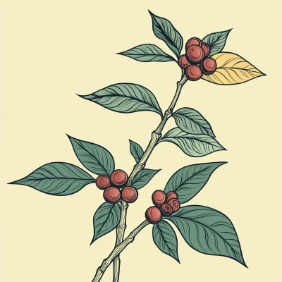 Coffee Plant Illustration