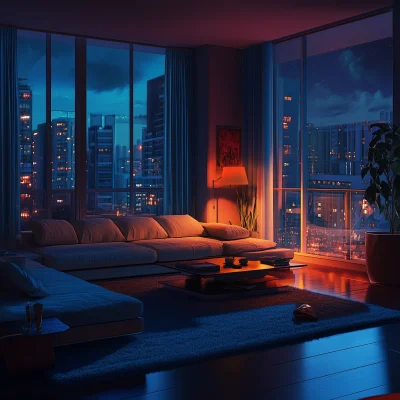 Luxurious Nighttime Apartment