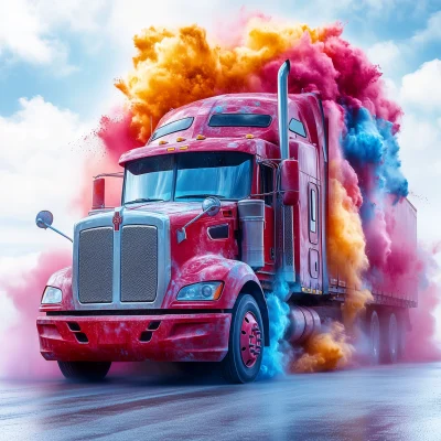 Colorful Powder Explosion