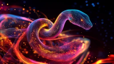 Neon Snake Design