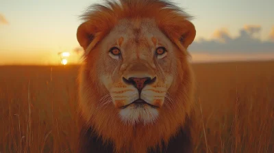 Lion in the African Landscape