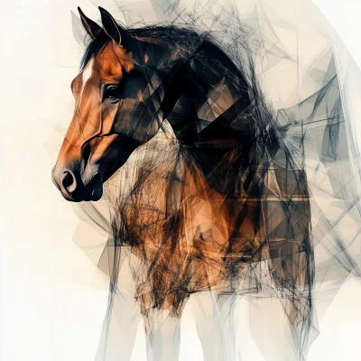 Abstract Horse View