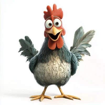 Pixar Style Chicken Wattles