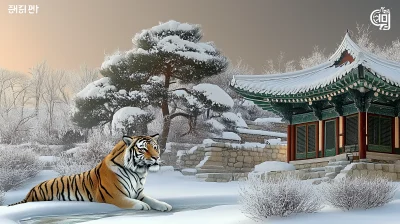 Tiger by the Frozen River