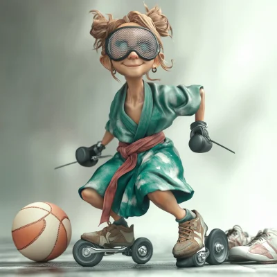 Imaginative Skater Character