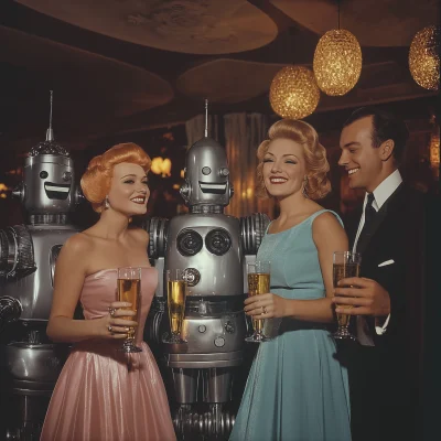 1960s Robot Halloween Party