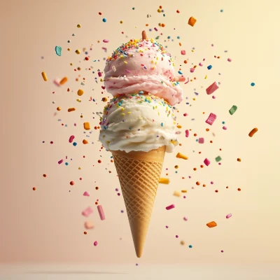 Colorful Ice Cream Delight