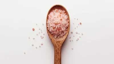 Wooden Spoon with Pink Salt