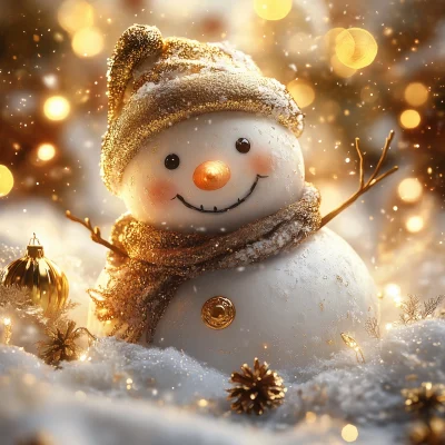 Golden Snowman