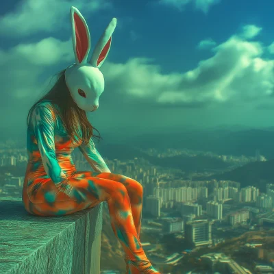 Girl in Rabbit Suit