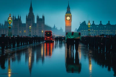 Funeral Procession in London