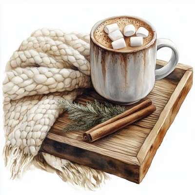 Cozy Hot Chocolate Scene