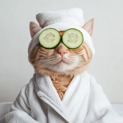 Relaxing Cat Spa Day