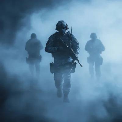 Soldier in Fog