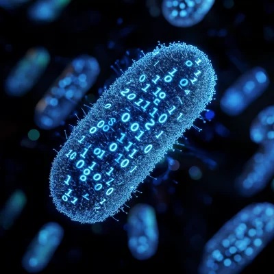 Futuristic Bacteria Visualization