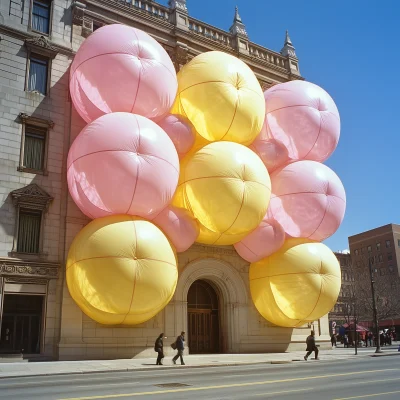 Inflatable Facade Architecture