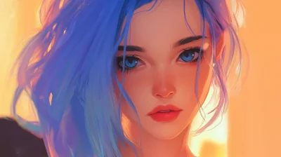 Blue Haired Girl