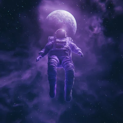 Astronaut Reaching for a Planet