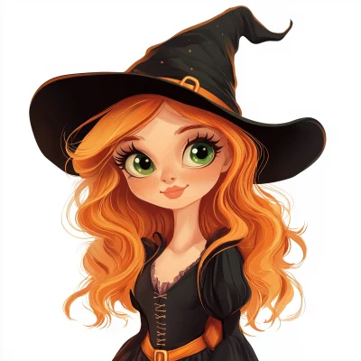 Cute Halloween Witch Clipart