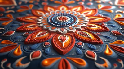 Vibrant Rangoli Design