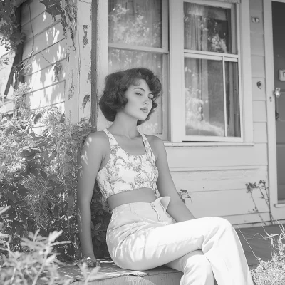 1950s Suburbia Style Woman