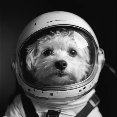 Maltipoo Astronaut