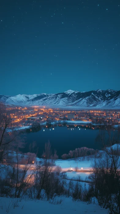 1980s Salt Lake City Nightscape