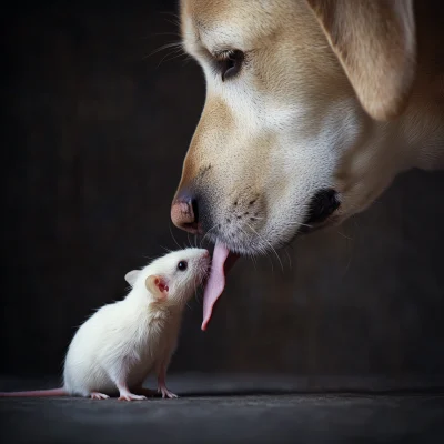 Dog and Rat Interaction