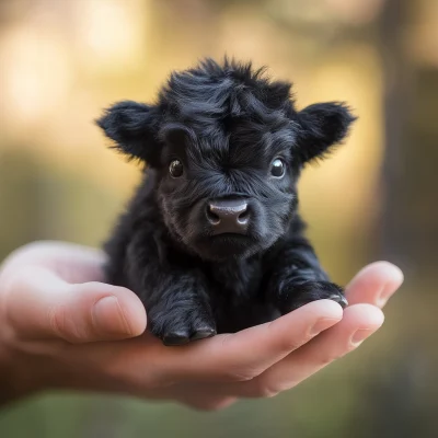 Tiny Highland Cow