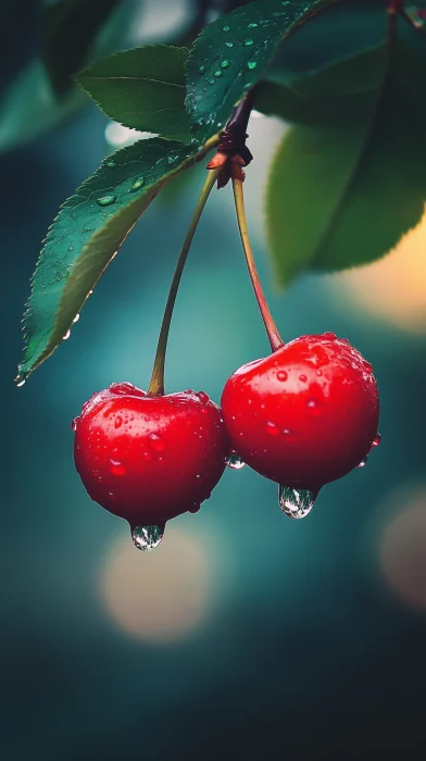 Fresh Red Cherries