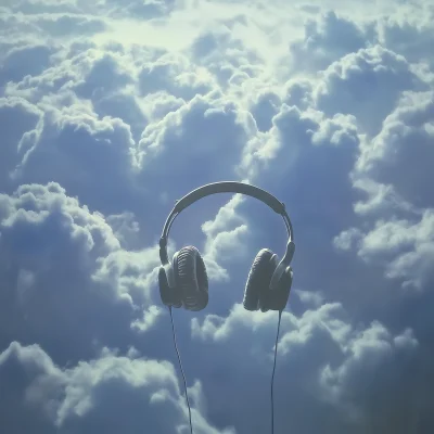 Surreal Headset in the Sky