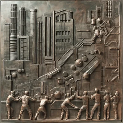 Industrial Relief Mural