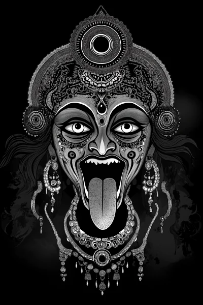 Kali Face Illustration