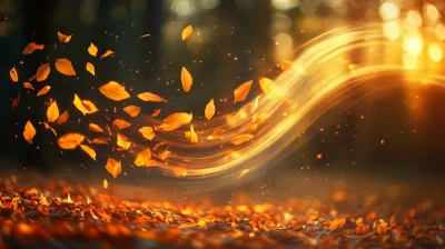 Autumn Breeze Abstract Background