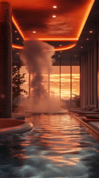 Luxury Spa at Sunset