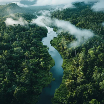 Vibrant Brazil Rainforest