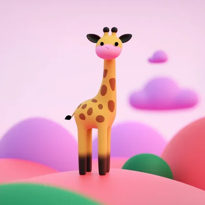 Giraffe in the Savanna