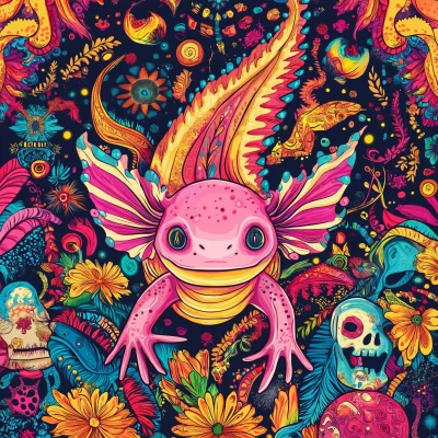 Psychedelic Axolotl