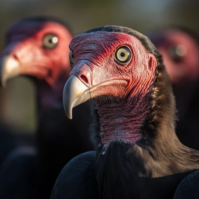 Vultures in Afternoon Light