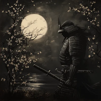 Dark Australian Samurai Art