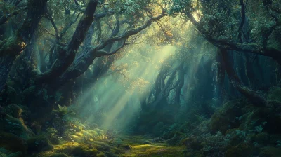 Sunrise in the Enchanted Forest